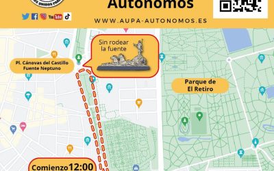 A.U.P.A. comunica el recorrido de la manifestación de los autónomos este domingo en Madrid